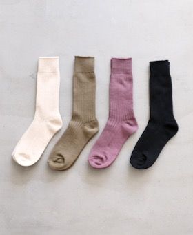 WOMEN'STOUJOURSʥȥ塼ˡFINE COTTON RIB SOCKS