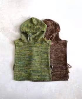 Engineered Garments (���󥸥˥����ɥ�������) ��Hooded Interliner - Poly Wool Melange Knit��