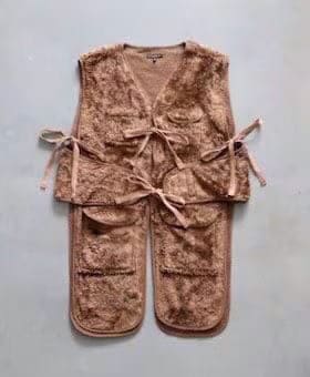 Engineered Garments (���󥸥˥����ɥ�������) ��Liner Vest - Acrylic Curly Fur��