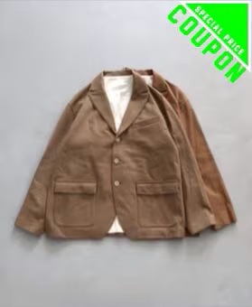 美品 SEVEN BY SEVEN 7×7ノーカラー ジャケット ベージュ L 20%Off coupon対象】SEVEN BY SEVEN (セブンバイセブン) 
