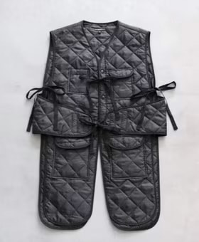 Engineered Garments (���󥸥˥����ɥ�������) ��Liner Vest - Polyester Diamond Double Face Quilt��