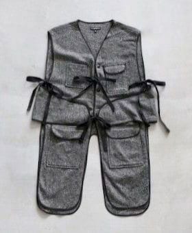 Engineered Garments (󥸥˥ɥ) Liner Vest - Poly Wool Herringbone