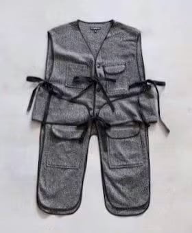 Engineered Garments (���󥸥˥����ɥ�������) ��Liner Vest - Poly Wool Herringbone��