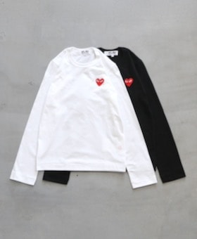 WOMEN'SPLAY COMME des GARCONS(ץ쥤   륽) "L/S TEE -AZ-T117-051-"