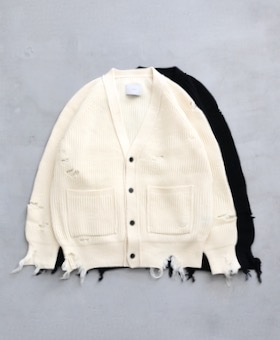 シュタイン stein カーディガン SSSTEIN ssstein / シュタイン】EXTRA FINE WOOL KNIT CARDIGAN - BLACK