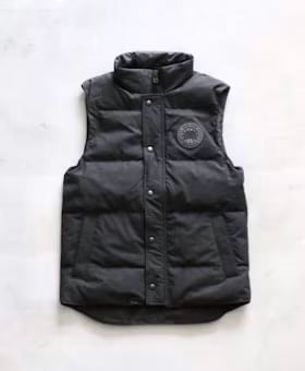 CANADA GOOSE (���ʥ�������) ��Garson Vest Crinkle Cotton��-BLACK DISC-��