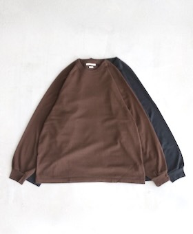 blurhms Co/Silk Nep Raglan Tee ブラームス blurhms (ブラームス) Co/Silk Nep Baseball Raglan Tee