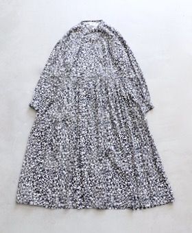 WOMEN'STOUJOURSʥȥ塼ˡClassic Gathered Dress -FLOWER PRINT COTTON STRETCH CLOTH-