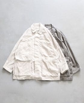 WOMEN'STOUJOURSʥȥ塼ˡCoverall Jacket -GARMENT DYE COTTON*VISCOSE STRETCH VELVET CLOTH-