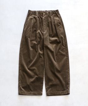 ��WOMEN'S��TOUJOURS�ʥȥ����塼�ˡ�2 In-pleat Baggy Pants -COTTON WIDE WALE CORDUROY CLOTH-��