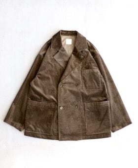WOMEN'STOUJOURSʥȥ塼ˡDouble Breasted Sack Jacket -COTTON WIDE WALE CORDUROY CLOTH-