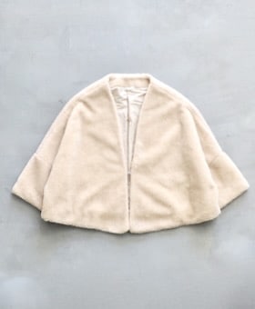 TOUJOURS トゥジュー　コットン　ジャケット　羽織り WOMEN'S】TOUJOURS（トゥジュー）“Shawl Jacket -LAMBSWOOL*SILK