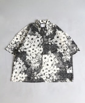 NOMARHYTHM TEXTILE (Ρޥꥺƥ) Floral Mesh Zip Polo