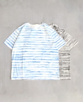 トップス Porter classic Artist Border Crewneck Porter Classic(ポータークラシック) 