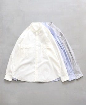 ポータークラシック　ROLL UP STRIPE SHIRT WHITE PORTER CLASSIC ポータークラシック Porter Classic【正規販売店