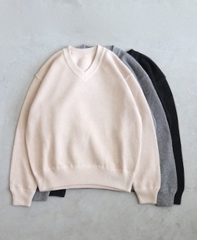 crepuscule(クレプスキュール) Moss Stitch V Neck crepuscule(クレプスキュール) 
