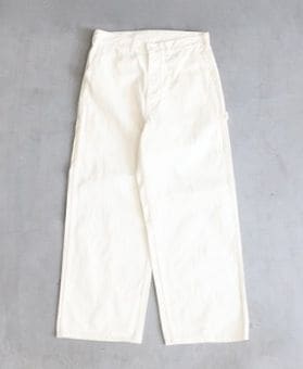 ��8.20 Release / WOMEN'S��TOUJOURS�ʥȥ����塼�ˡ�Classic Painter Pants - 13OZ. COTTON DENIM CLOTH (WHITE)-"