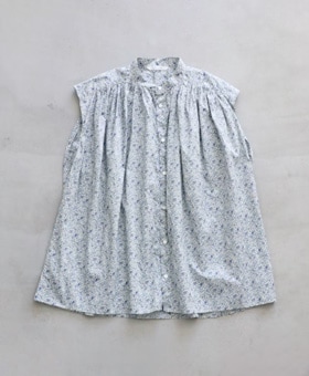 WOMEN'S】TOUJOURS（トゥジュー）“Pleated Sleeveless Long Shirt