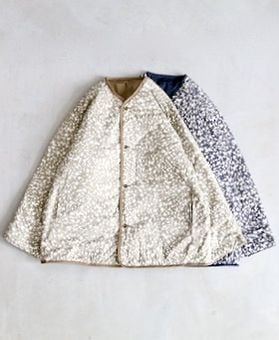 WOMEN'STOUJOURSʥȥ塼ˡReversible Padded Utility Jacket - FLOWER PRINT COTTON STRETCH CLOTH