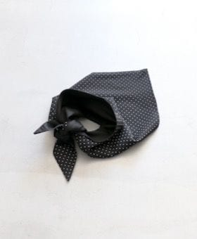 ��WOMEN'S��TOUJOURS�ʥȥ����塼�ˡ�Triangle Scarf -PIN DOT PRINT SILK CHIFFON CLOTH-��