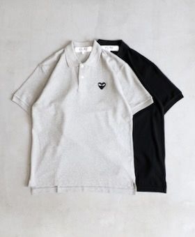 unisexPLAY COMME des GARCONS(ץ쥤   륽) "PLAY POLO SHIRTS BLACK HEART"