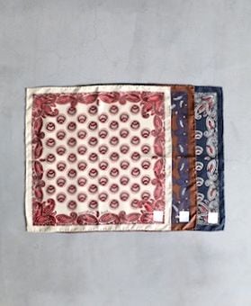 NOMARHYTHM TEXTILE (�Ρ��ޥꥺ��ƥ���������)��Paisley Silk Bandana Scarf��