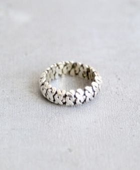 【VINTAGE】メキシカンジュエリー・ツイストリング　silver VINTAGE】メキシカンジュエリー・ツイストリング silver 22131_1.jpg