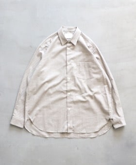 ��7.18 12:00 Release��ssstein(���奿����) "COTTON LLAMA OVERSIZED REGULAR COLLAR SHIRT"
