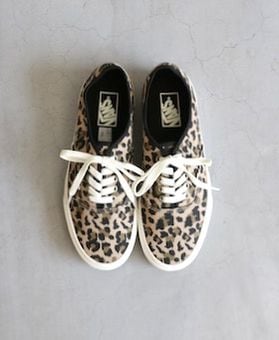 ��7.16 Release / unisex��VANS(������) "Authentic -LEOPARD BLACK/INCENSE- "