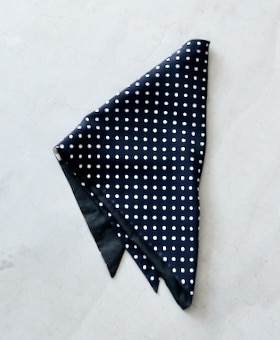 ��8.20 Release / WOMEN'S��TOUJOURS�ʥȥ����塼�ˡ�Triangle Scarf -POLKA DOT PRINT SILK CHIFFON CLOTH"