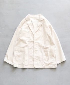 ��WOMEN'S��TOUJOURS�ʥȥ����塼�ˡ�Oversize Work Jacket - GARMENT DYE COTTON STRETCH MOLESKIN CLOTH -