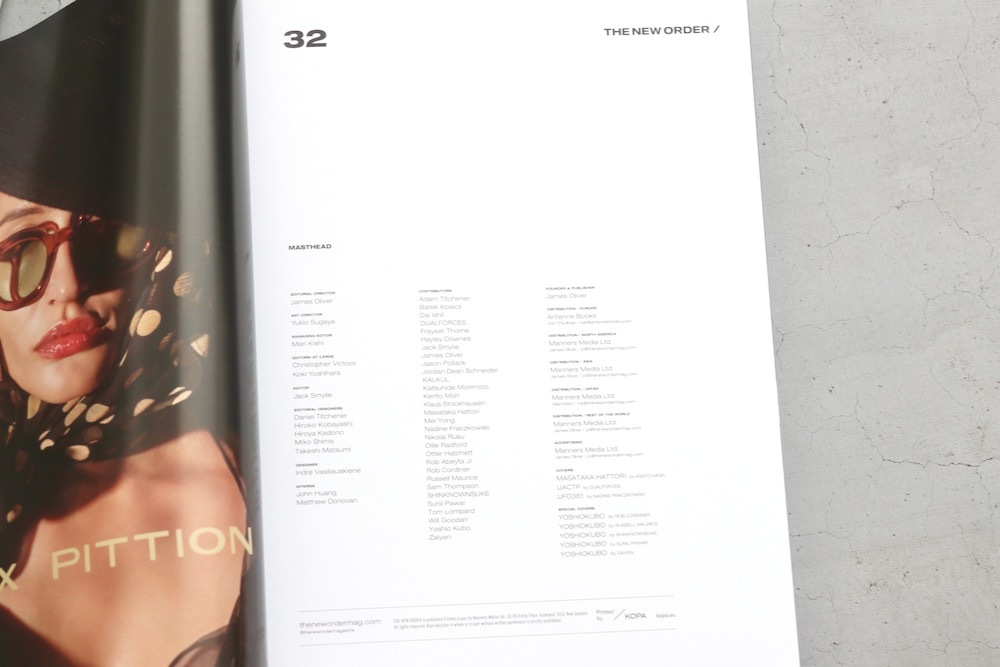 THE NEW ORDER MAGAZINE(˥塼ޥ) "The New Order Magazine Vol.32"