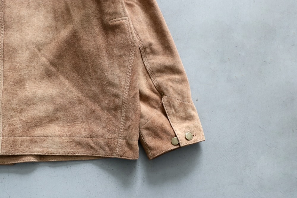 SEVEN BY SEVEN (֥Х֥) "LEATHER MICHIGAN CHORE COAT Goat suede Antique finish"