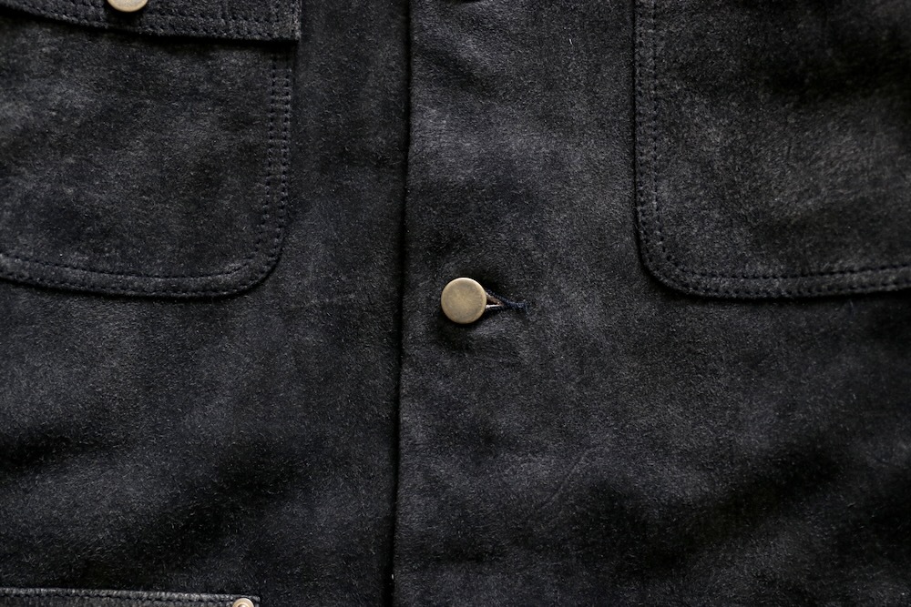SEVEN BY SEVEN (֥Х֥) "LEATHER MICHIGAN CHORE COAT Goat suede Antique finish"