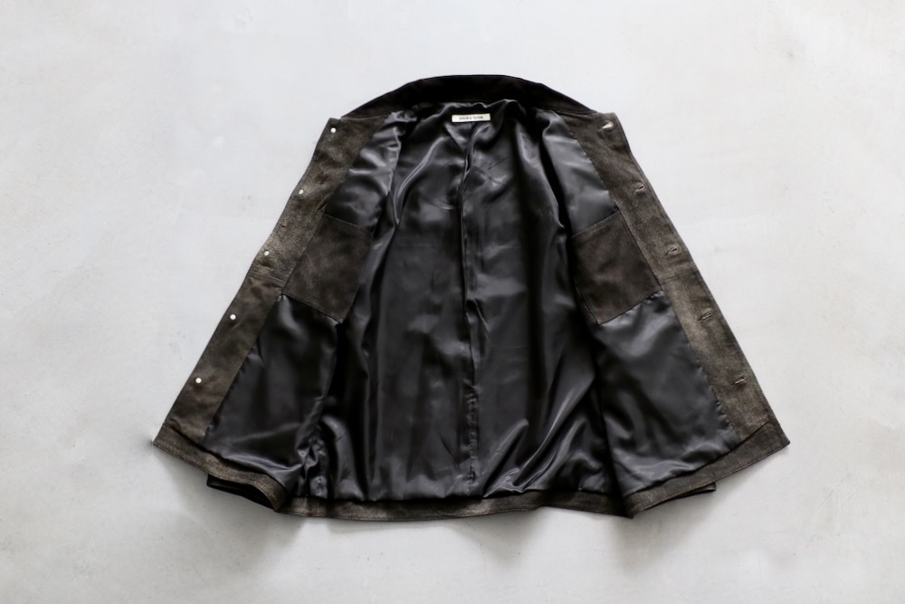SEVEN BY SEVEN (֥Х֥) "LEATHER MICHIGAN CHORE COAT Goat suede Antique finish"
