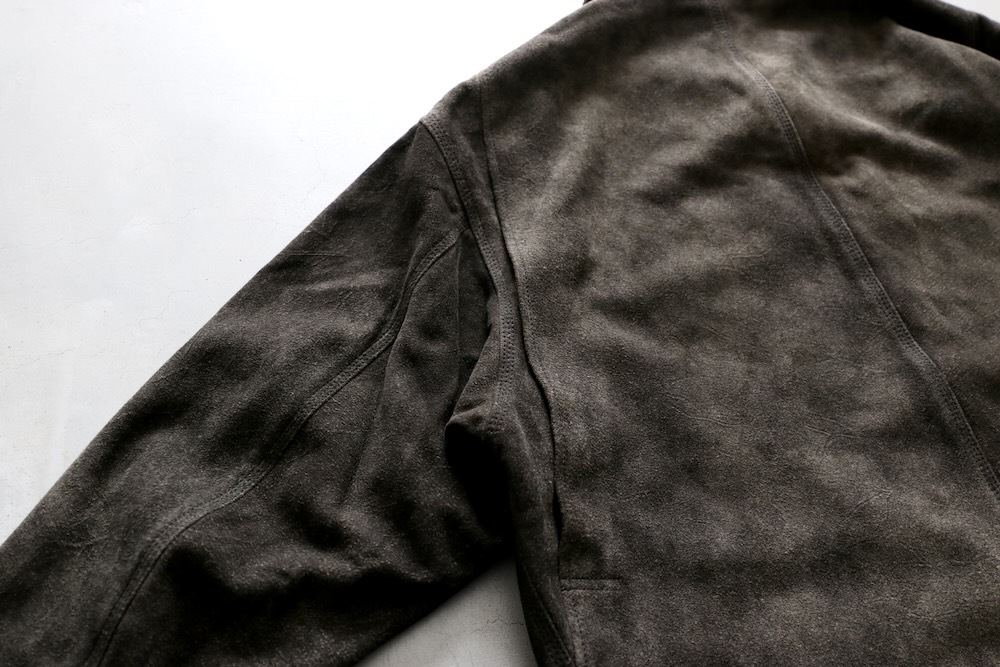 SEVEN BY SEVEN (֥Х֥) "LEATHER MICHIGAN CHORE COAT Goat suede Antique finish"