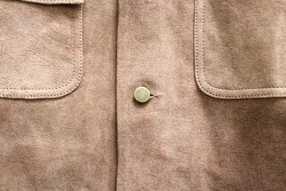 SEVEN BY SEVEN (֥Х֥) "LEATHER MICHIGAN CHORE COAT Goat suede Antique finish"