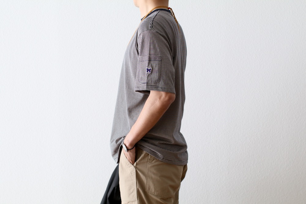 Needles(�ˡ��ɥ륺) "S/S Crew Neck Tee - Cotton Stripe Jersey"