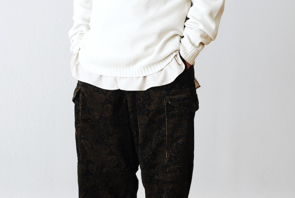 itten.(���åƥ�) ��itten 60 combat trouser - PaisleyPattern Corduroy -��