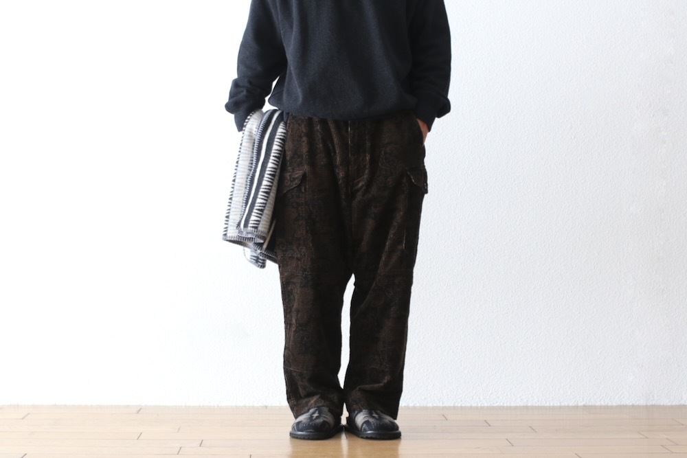 itten.(イッテン) “itten 60 combat trouser - PaisleyPattern