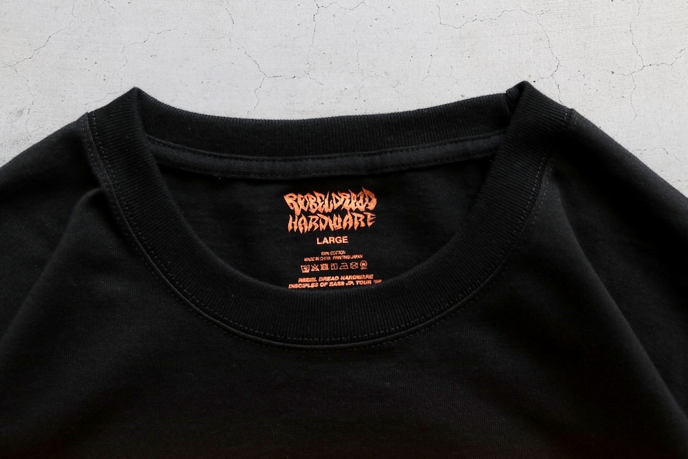 ��6.1 Release / limited��REBEL DREAD HARDWARE(��٥� �ɥ�å� �ϡ��ɥ�����) "DADDY G + DON LETTS DISCIPLES OF BASS TOUR TEE version.2"