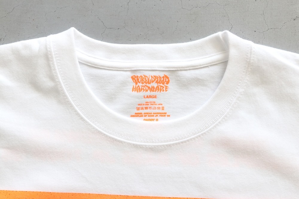 ��6.1 Release / limited��REBEL DREAD HARDWARE(��٥� �ɥ�å� �ϡ��ɥ�����) "DADDY G + DON LETTS DISCIPLES OF BASS TOUR TEE version.2"