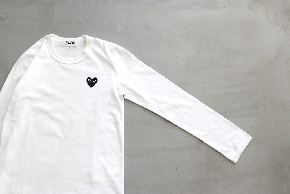 ��WOMEN'S��PLAY COMME des GARCONS(�ץ쥤 ���� �� ����륽��) "PLAY LONG SLEEVE T -BLACK HEART-"