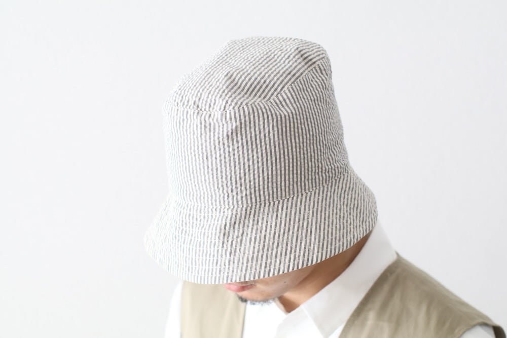 Engineered Garments (󥸥˥ɥ) "Bucket Hat - Cotton Seersucker "