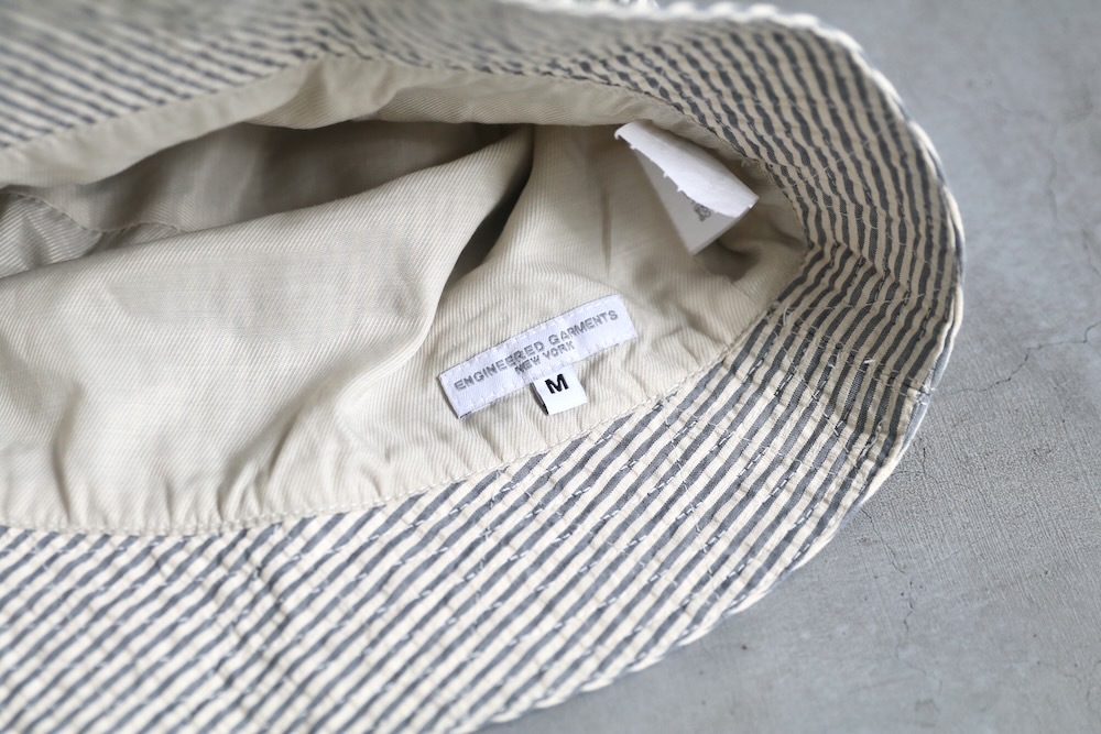 Engineered Garments (󥸥˥ɥ) "Bucket Hat - Cotton Seersucker "