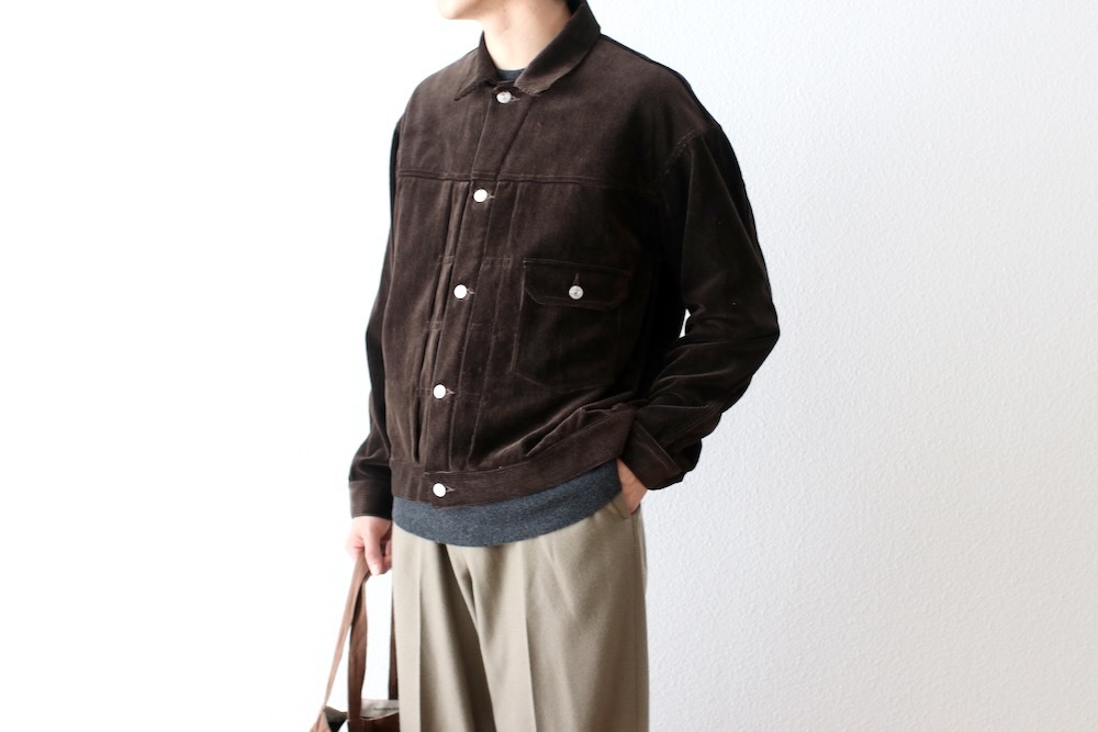 SEVEN BY SEVEN (���֥�Х����֥�) "1ST TYPE CORDUROY JACKET ��Modal mix��"