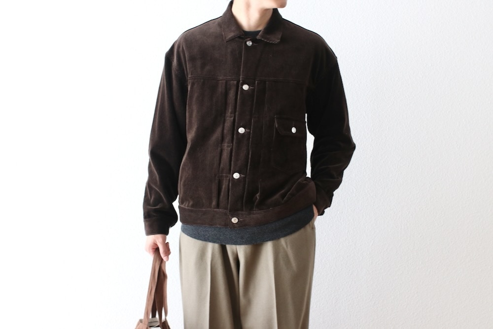 SEVEN BY SEVEN (���֥�Х����֥�) "1ST TYPE CORDUROY JACKET ��Modal mix��"