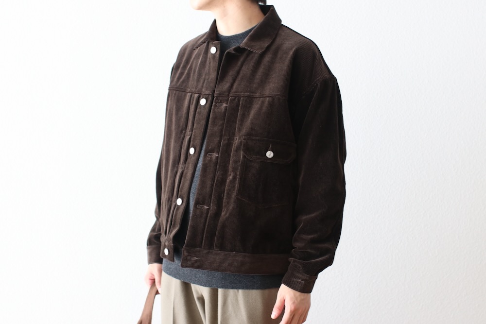 SEVEN BY SEVEN (���֥�Х����֥�) "1ST TYPE CORDUROY JACKET ��Modal mix��"