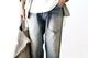 MADNESS (�ޥåɥͥ�) "MADNESS HARD AGING DENIM PANTS. WIDE COMFY (DAMAGED AND REPAIRED FINISH)"