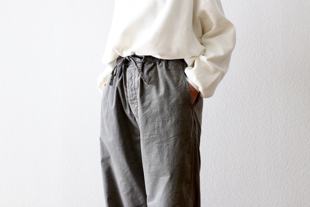 WOMEN'S】TOUJOURS（トゥジュー）“Easy Field Trousers -GARMENT DYE